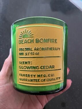 Faherty candle glowing cedar scent (unscented)